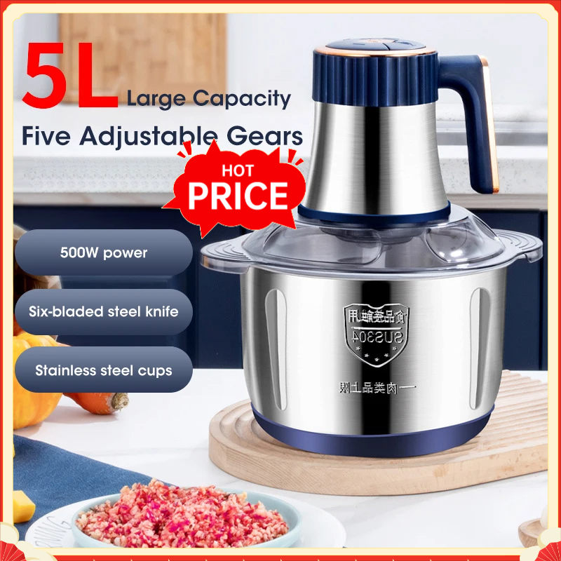 Baby Food For 2 Year Old - 5L Elektrische Vleesmolen 304 RVS Voedselvermaler