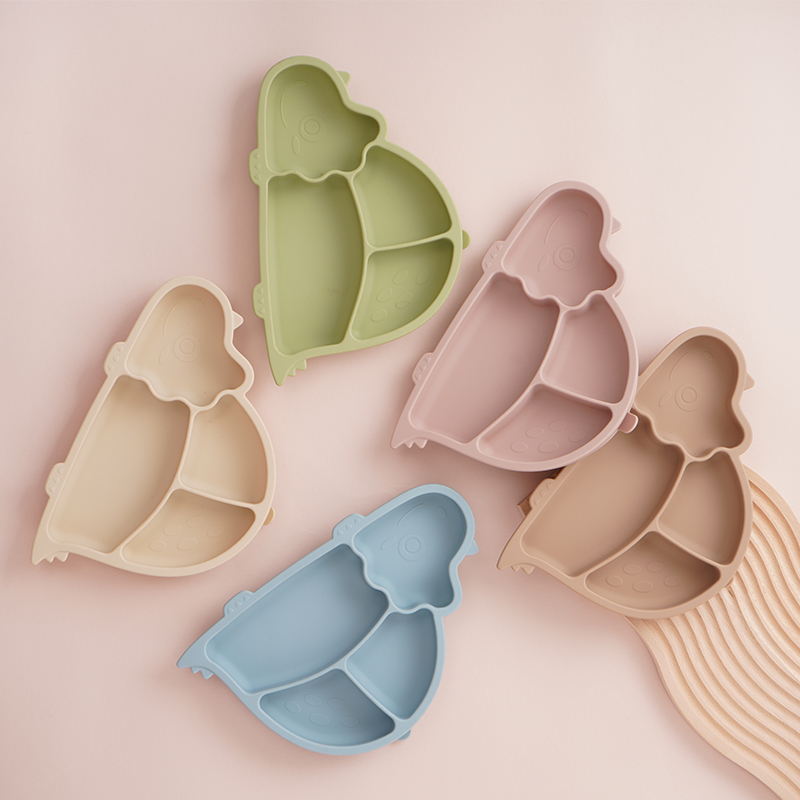Plate Suction Toddler - Kinderborden met compartimenten, zuignapbord voor baby's,