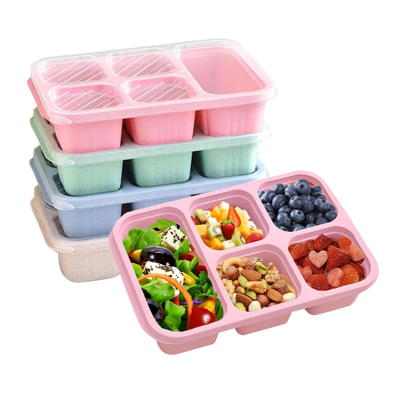 Snack Container Travel - 1PC, Bento-lunchbox, geschikt voor reizen en