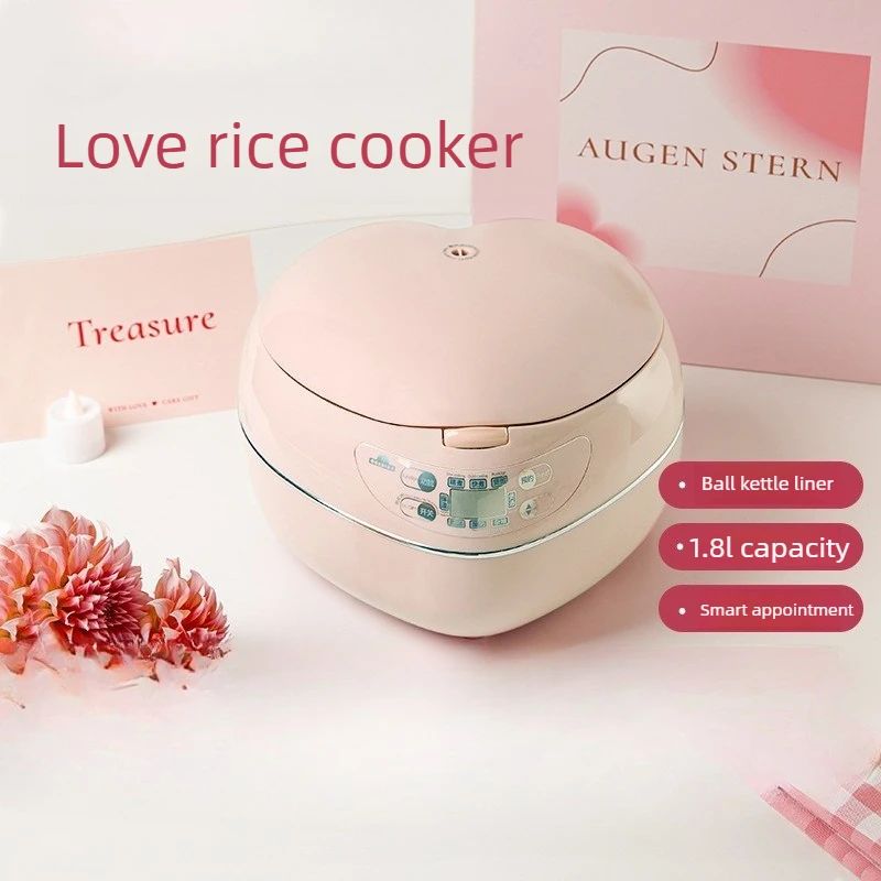 Baby Rice Food - Roze 1,8L 300W Hartvormige Rijstkoker 9