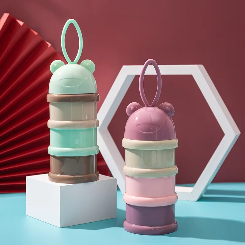 Snack Container Travel - Gekleurde melkpoederdoos Handige en draagbare melkpoederdoos
