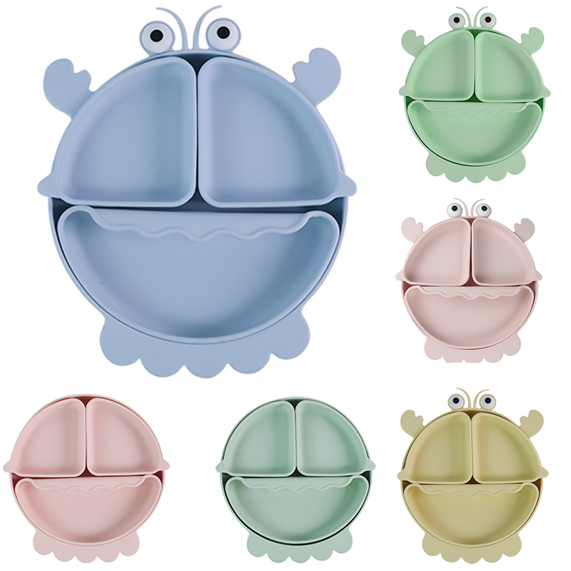 Plate Suction Toddler - Babyveilige siliconen eetplaat Zuig Cartoon Kinderen
