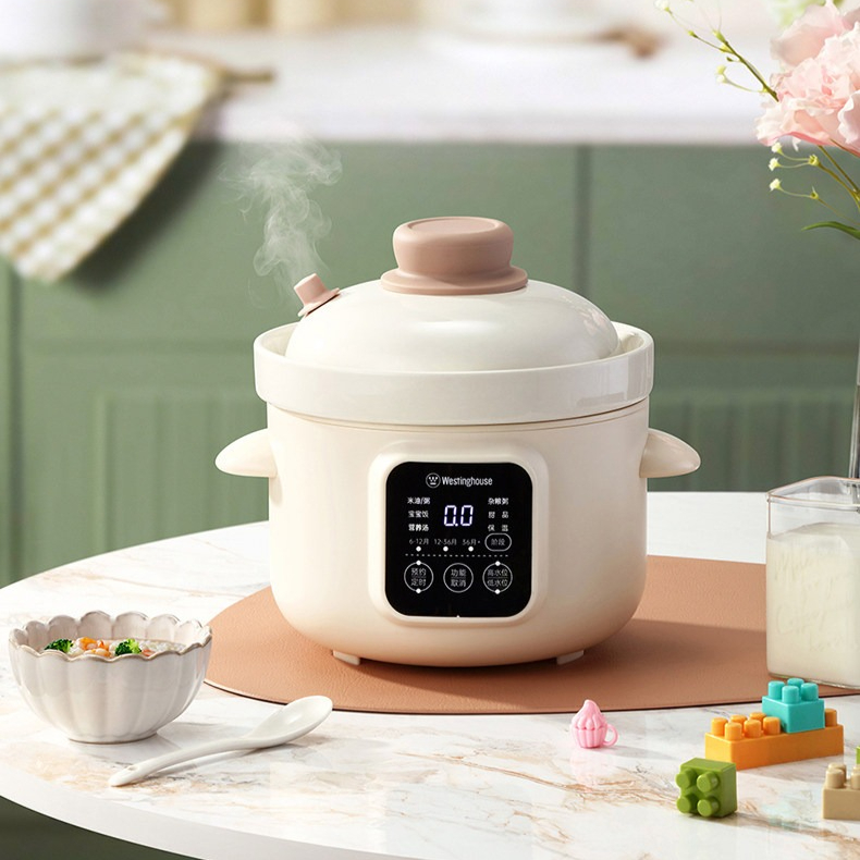 Baby Rice Food - Elektrische stoofpot, microdrukpan voor rijstolie en