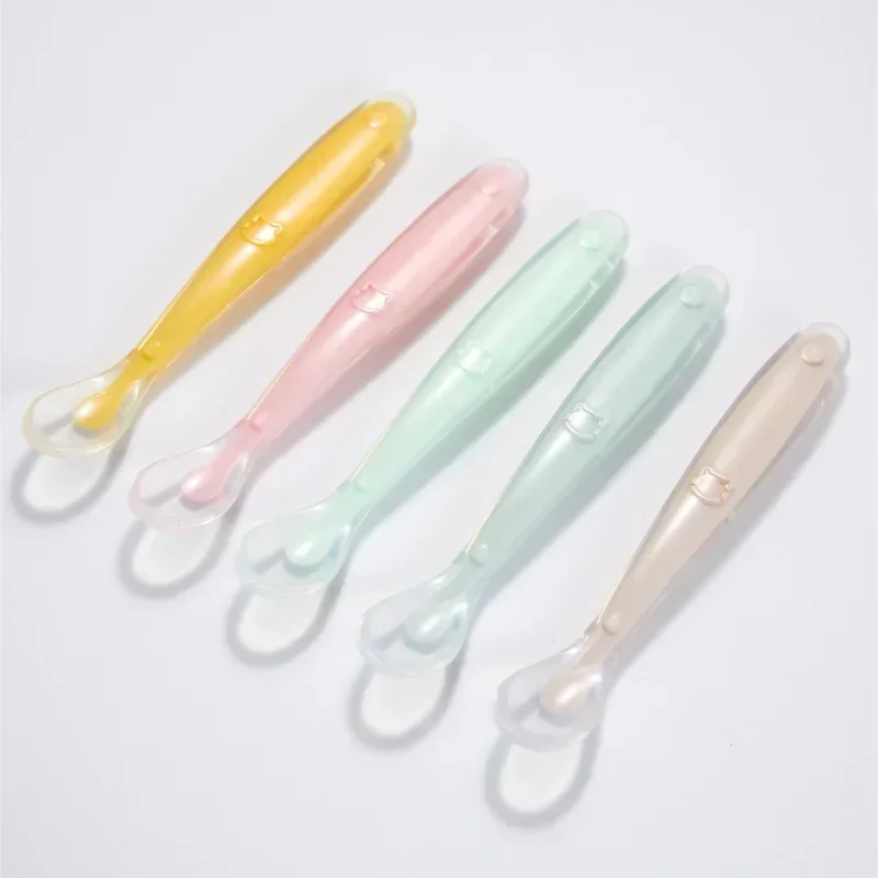 Baby Food Quantity - Zachte siliconen babylepel, aanvullend voedsel voor