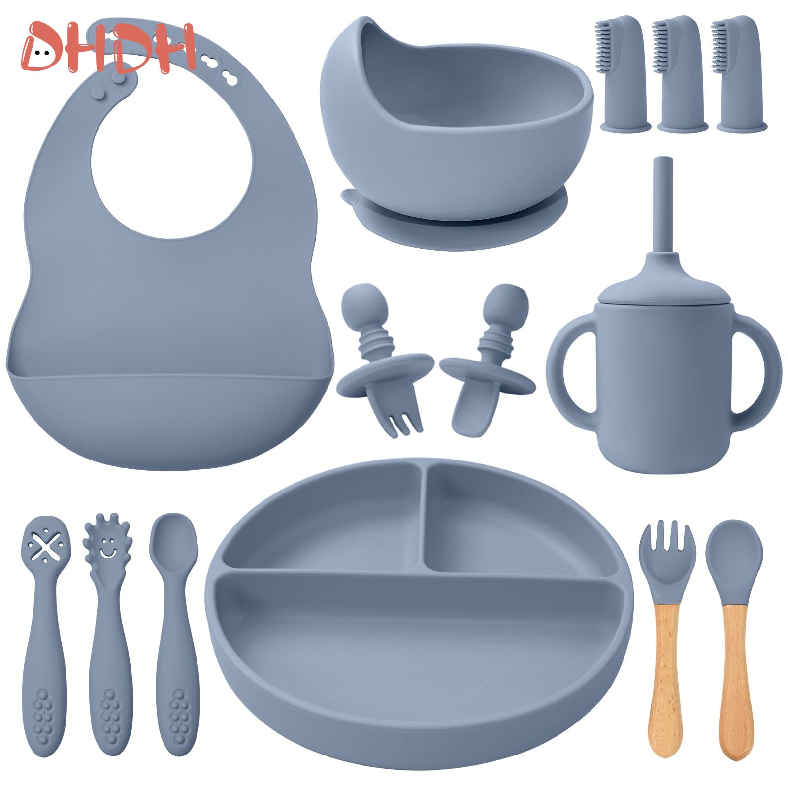 Baby Food Quantity - Siliconen Babyvoeding Set Servies Babyvoeding Schotel