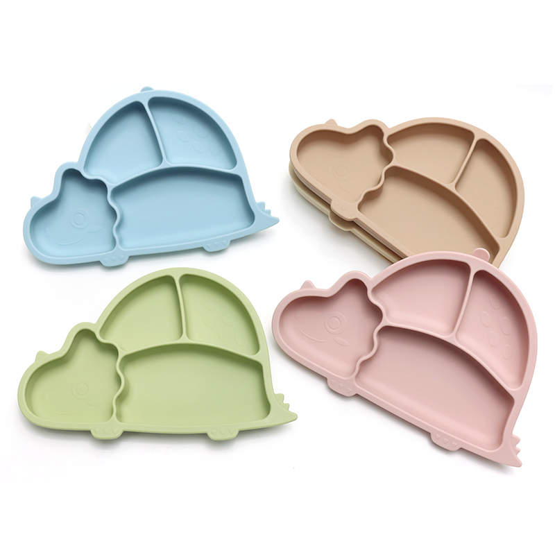 Plate Suction Toddler - Babyzuigplaat met sterke zuigvoet, berenvormig dienblad