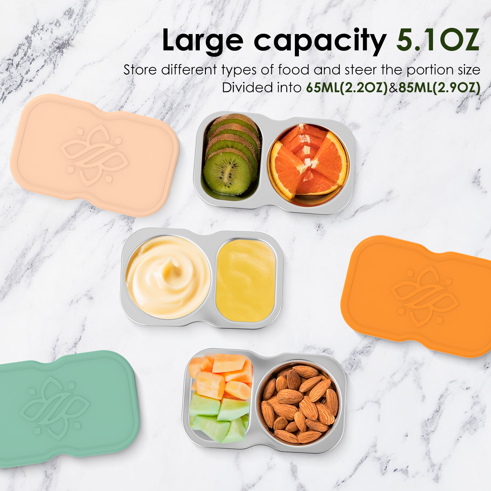 3 stuks 150 ml kruidencontaine - Snack Container Travel recensie en prijs