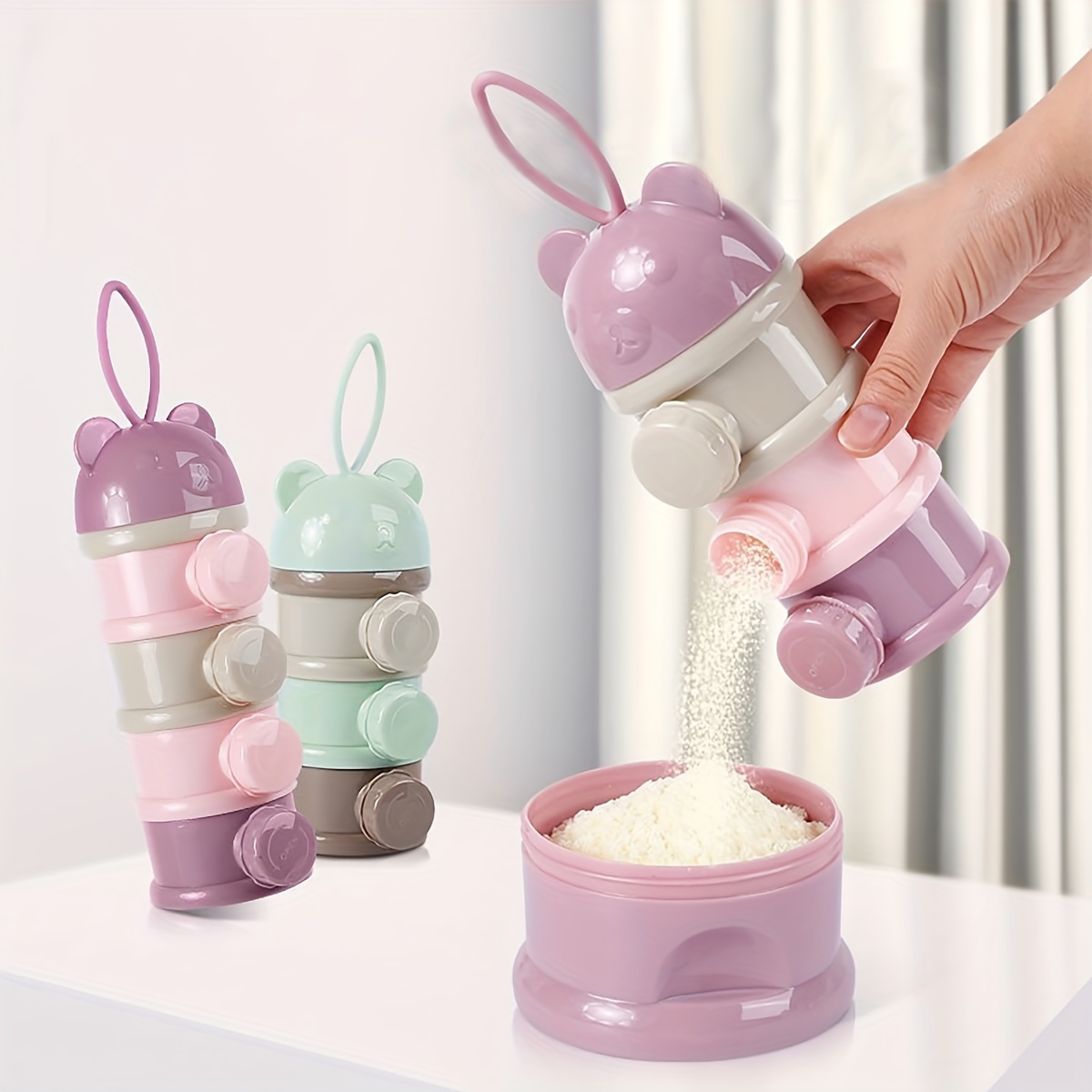 Babymelkpoedercontainer met gr - Snack Container Travel recensie en prijs
