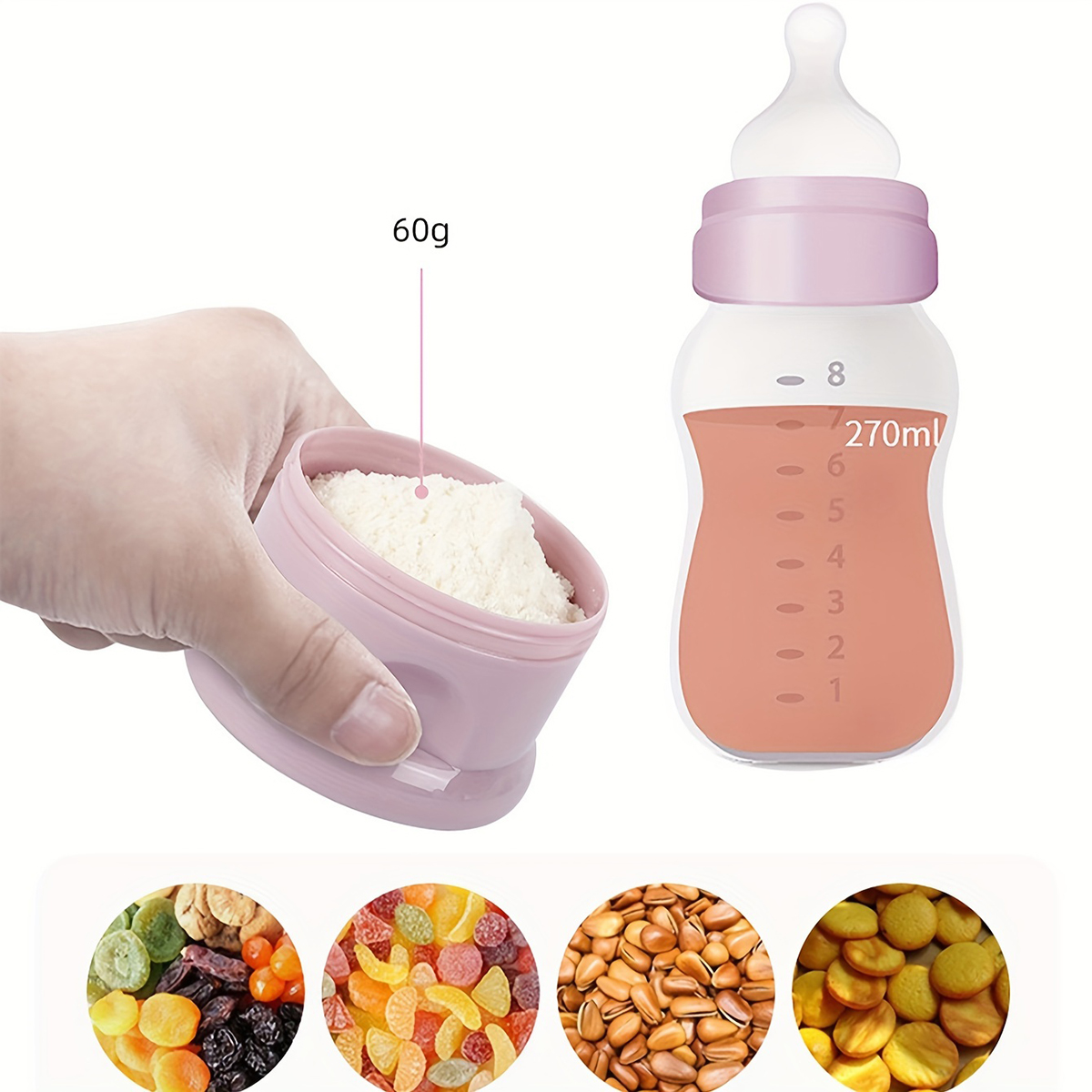 Babymelkpoedercontainer met gr - Snack Container Travel recensie en prijs