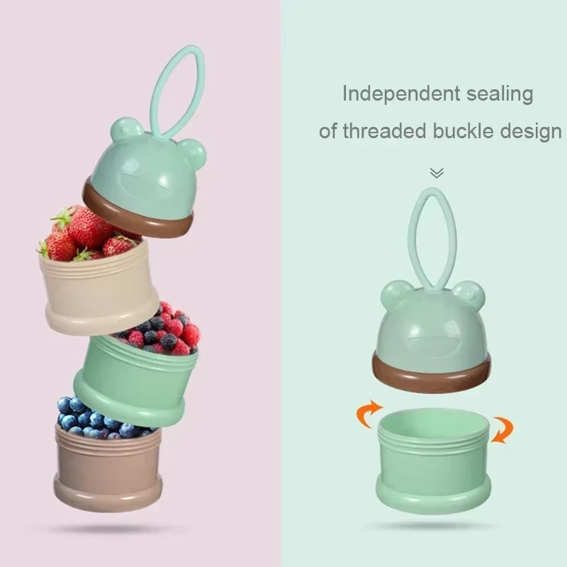 Gekleurde melkpoederdoos Handi - Snack Container Travel recensie en prijs