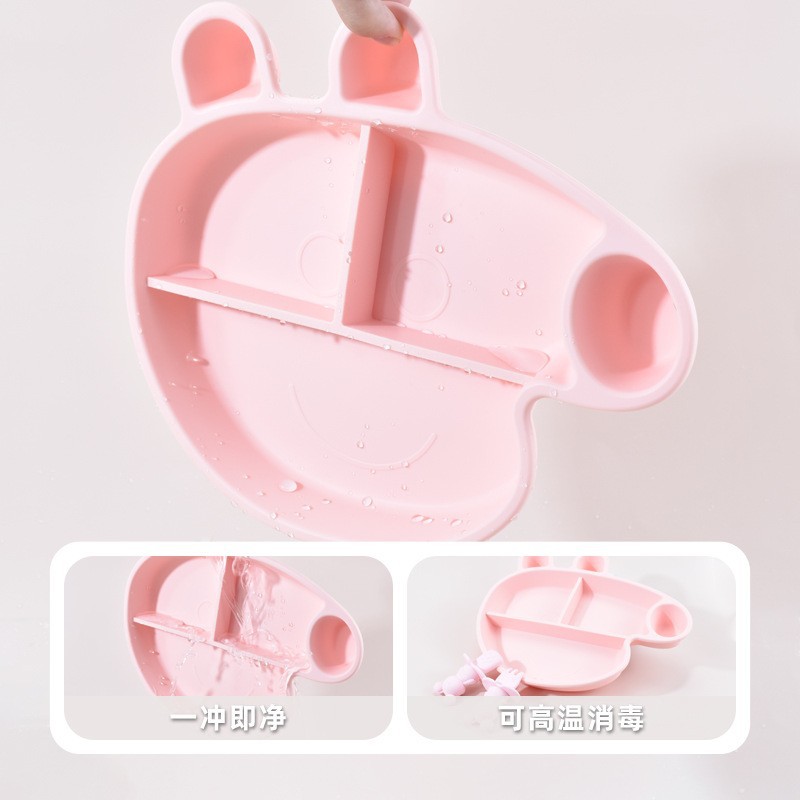 BPA-vrije cartoon siliconen bo - Plate Suction Toddler recensie en prijs