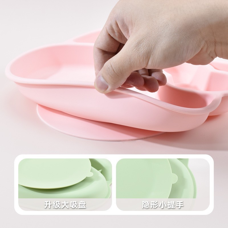 BPA-vrije cartoon siliconen bo - Plate Suction Toddler recensie en prijs