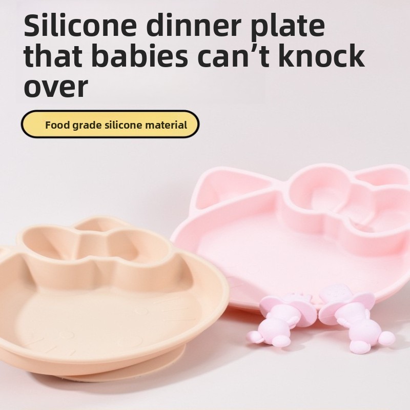 BPA-vrije cartoon siliconen bo - Plate Suction Toddler recensie en prijs