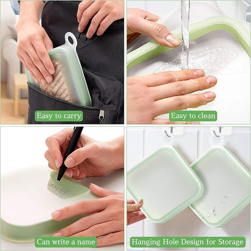 Siliconen Sandwich Toast Bento - Snack Container Travel recensie en prijs