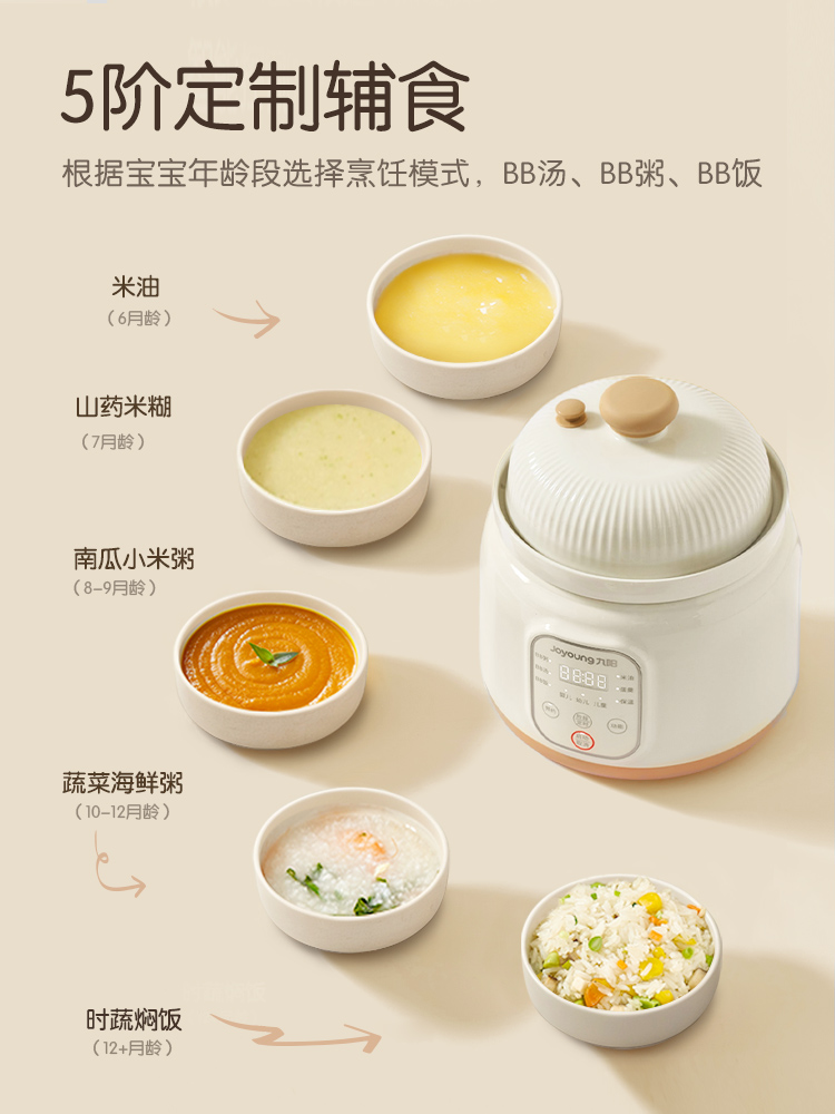 Jiuyang micro-druk BB pot baby - Baby Rice Food recensie en prijs