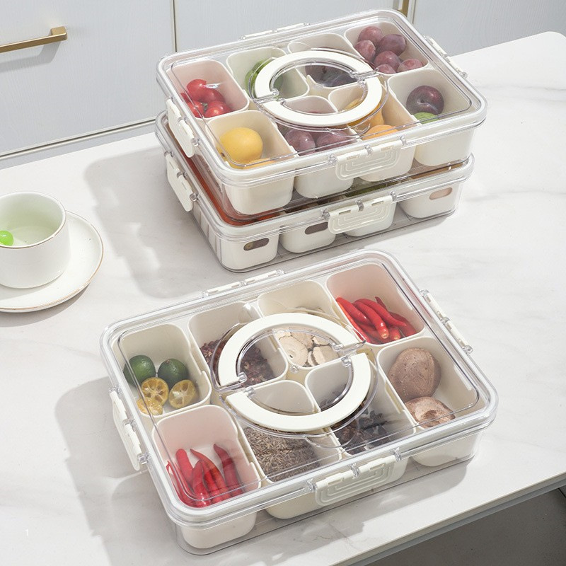 Transparante 8/4-delige snackb - Snack Container Travel recensie en prijs