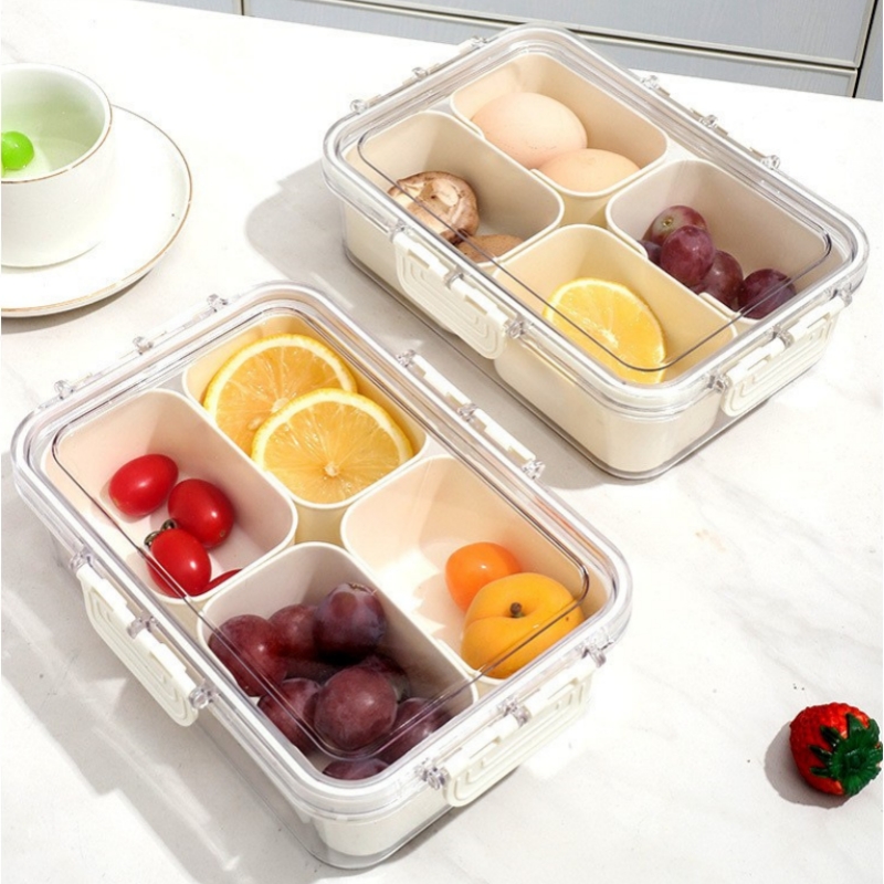 Transparante 8/4-delige snackb - Snack Container Travel recensie en prijs